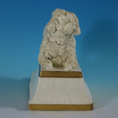 Large Staffordshire Pottery Porcellaneous Poodle