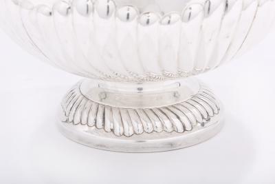 Large Sterling Silver Centerpiece Bowl Gold Interior