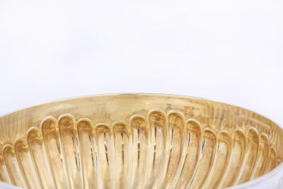 Large Sterling Silver Centerpiece Bowl Gold Interior