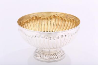 Large Sterling Silver Centerpiece Bowl Gold Interior