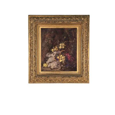 Large Still Life by Vincent Clare England circa 1900 with 19th Century Frame