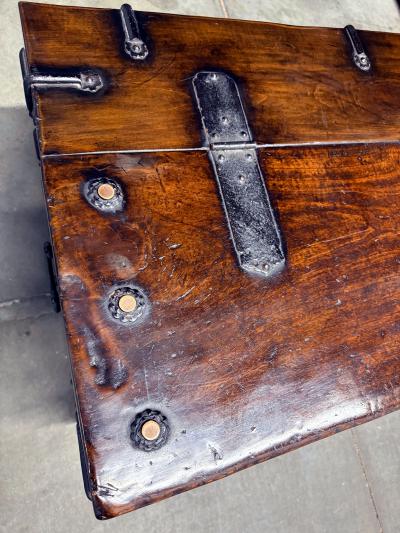 Large Superb Antique Korean Ton Kwe Chest with Iron Hardware