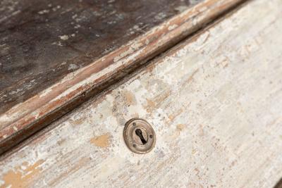 Large Swedish Gustavian Dry Scraped Bureau