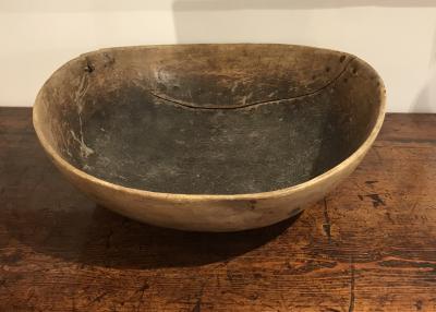 Large Swedish Rustic Burl Bowl