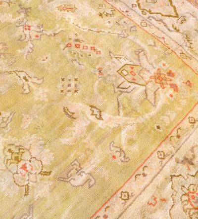 Large Traditional Handwoven Turkish Oushak Rug