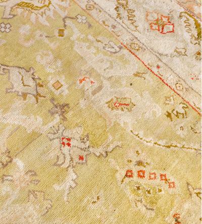 Large Traditional Handwoven Turkish Oushak Rug