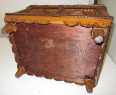 Large Tramp Art Hinge Lid Box