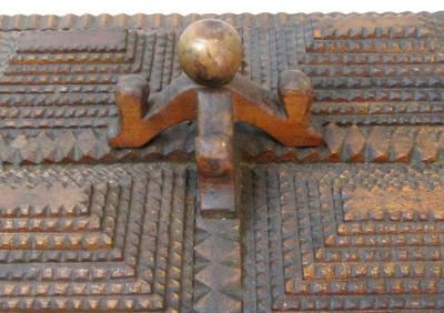 Large Tramp Art Hinge Lid Box