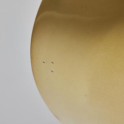 Large Two Enlighten Rey 30 Perforated Polished Brass Dome Ceiling Lamp