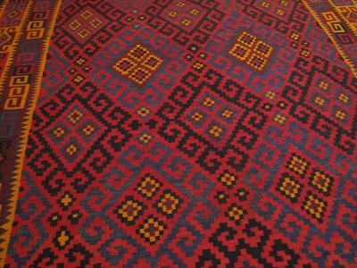 Large Uzbek Afghan Kilim