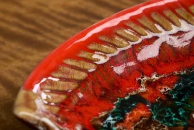 Large Vallauris Studio Pottery Fish Bowl France Mid 20th Century