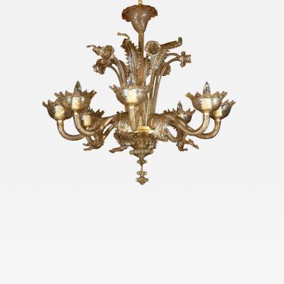 Large Venetian 8 Light Chandelier