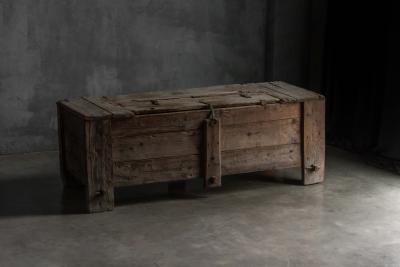 Large Vernacular Folk Art Chest Italy 19th Century