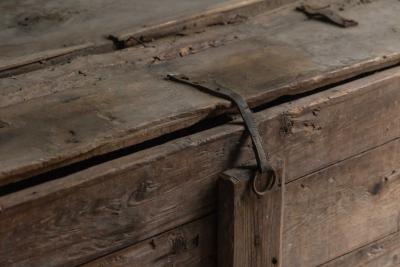 Large Vernacular Folk Art Chest Italy 19th Century