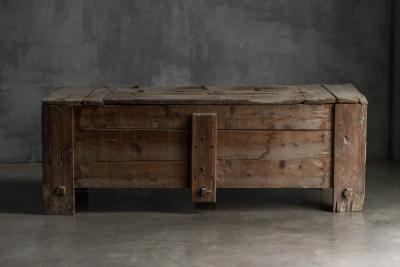 Large Vernacular Folk Art Chest Italy 19th Century