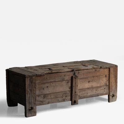 Large Vernacular Folk Art Chest Italy 19th Century