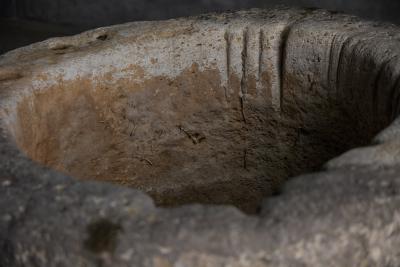 Large Vernacular Stone Basin Italy 19th Century