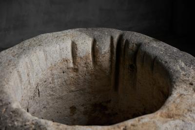 Large Vernacular Stone Basin Italy 19th Century