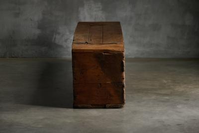 Large Vernacular Wooden Chest France 19th Century