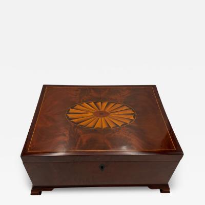 Large Victorian Box Mahogany on Oak England circa 1840