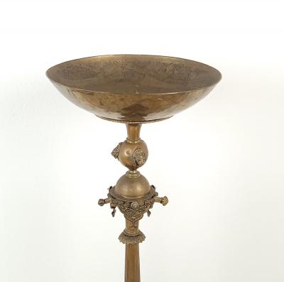 Large Victorian Brass Centerpiece with Camels