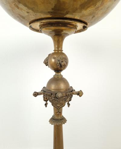 Large Victorian Brass Centerpiece with Camels