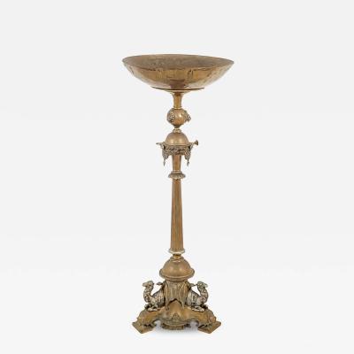 Large Victorian Brass Centerpiece with Camels