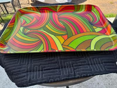 Large Vintage 1960s Serving Tray