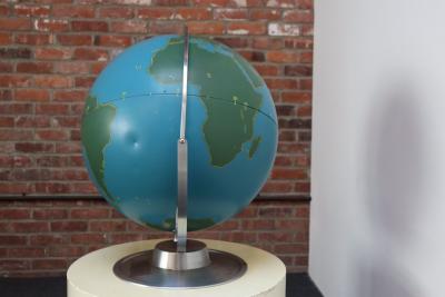 Large Vintage A J Nystrom Wall Mounted or Tabletop Activity Military Globe