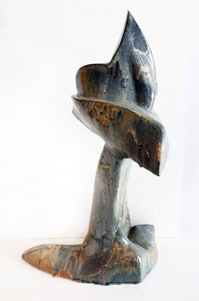 Large Vintage Abstract Studio Ceramic Pottery Sculpture