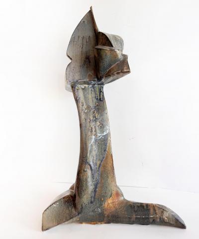 Large Vintage Abstract Studio Ceramic Pottery Sculpture