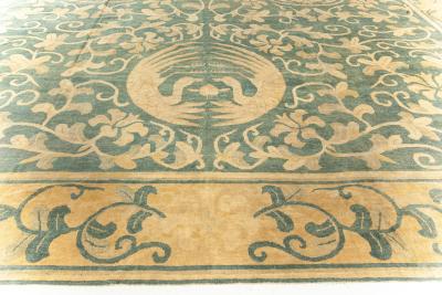 Large Vintage Chinese Art Deco Carpet