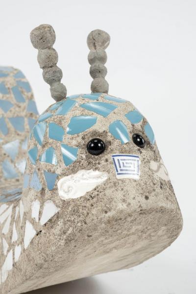 Large Vintage Garden Snail Sculpture