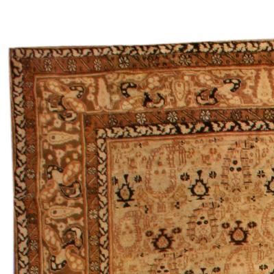 Large Vintage Indian Agra Handmade Wool Rug