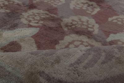 Large Vintage Indian Art Deco Handwoven Wool Rug