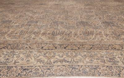 Large Vintage Persian Kirman Handmade Wool Rug