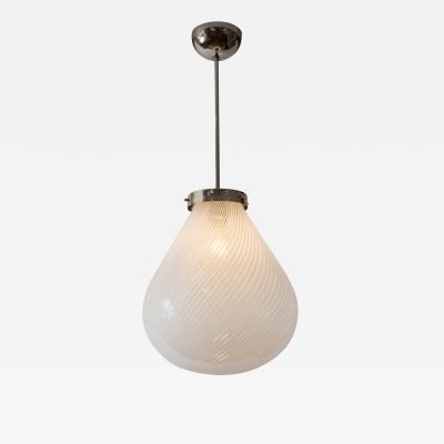 Large Vintage Venini Tier Drop Swirl Pendant