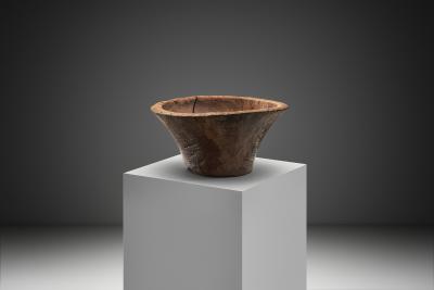 Large Wabi Sabi Wooden Bowl Indonesia Early 19th Century