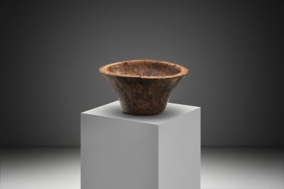 Large Wabi Sabi Wooden Bowl Indonesia Early 19th Century