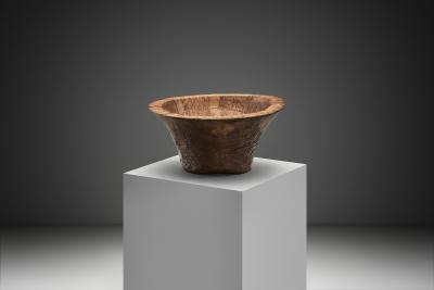 Large Wabi Sabi Wooden Bowl Indonesia Early 19th Century