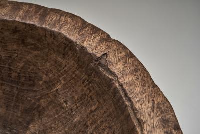 Large Wabi Sabi Wooden Bowl Indonesia Early 19th Century