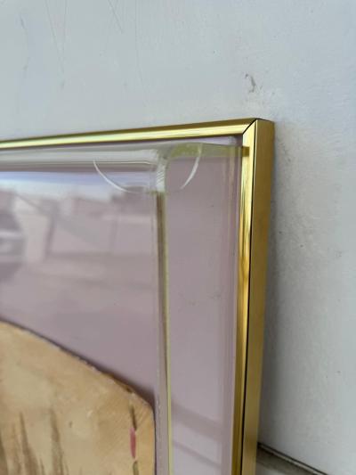 Large Wall Decoration Painting Collage by Chrishawn under Plexiglass