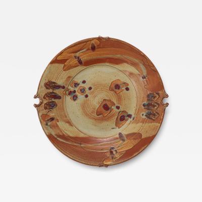 Large Wall Mounted Decorative Ceramic Plate Signed 