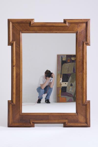 Large Walnut Mirror