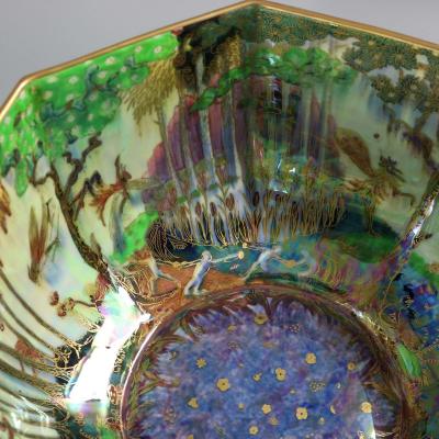 Large Wedgwood Fairyland Lustre Octagonal Dana Bowl