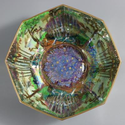 Large Wedgwood Fairyland Lustre Octagonal Dana Bowl