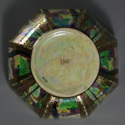 Large Wedgwood Fairyland Lustre Octagonal Dana Bowl