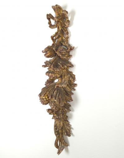 Large Well Carved Pair of Italian Giltwood Appliqu s circa 1880