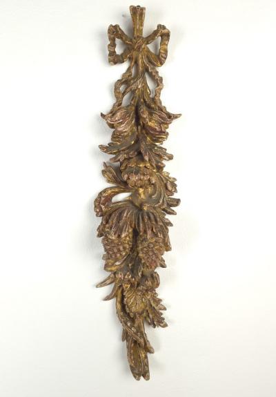 Large Well Carved Pair of Italian Giltwood Appliqu s circa 1880