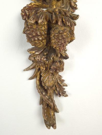 Large Well Carved Pair of Italian Giltwood Appliqu s circa 1880